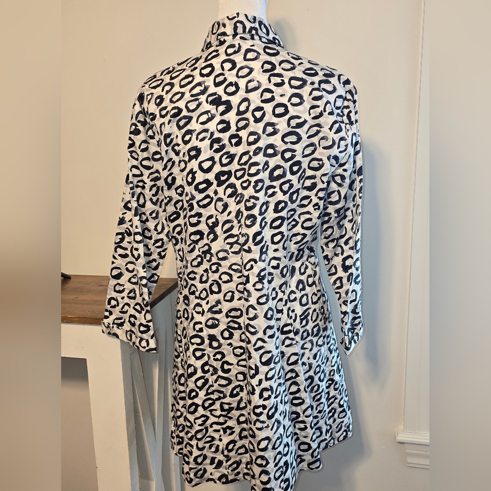 NIC+ZOE NWT Shirt Jacket Dress Women's Size Medium - Picture 3 of 11